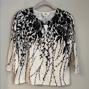 Talbots Charming Floral Cardigan NWT